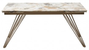 Стол ACERRA NEW 160 GLOSS GRAND JADE SOLID CERAMIC/ каркас цвета шампань, ®DISAUR в Воткинске - votkinsk.ok-mebel.com | фото 12