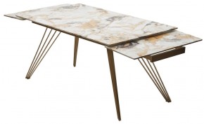 Стол ACERRA NEW 160 GLOSS GRAND JADE SOLID CERAMIC/ каркас цвета шампань, ®DISAUR в Воткинске - votkinsk.ok-mebel.com | фото 13