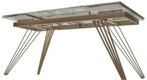 Стол ACERRA NEW 160 GLOSS GRAND JADE SOLID CERAMIC/ каркас цвета шампань, ®DISAUR в Воткинске - votkinsk.ok-mebel.com | фото 9
