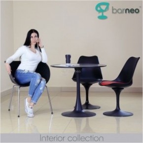 Стол Barneo T-3 Tulip style (RAL9017 черный, D90) в Воткинске - votkinsk.ok-mebel.com | фото 2