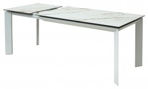 Стол CREMONA 160 KL-188 Контрастный мрамор / белый каркас, ®DISAUR в Воткинске - votkinsk.ok-mebel.com | фото 6
