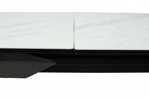 Стол CREMONA 160 KL-99 Белый мрамор матовый, итальянская керамика / черный каркас, ®DISAUR в Воткинске - votkinsk.ok-mebel.com | фото 4