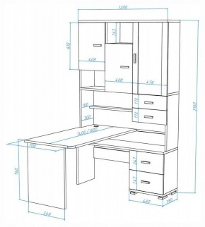 Стол компьютерный Домино СР-620-160 в Воткинске - votkinsk.ok-mebel.com | фото 2