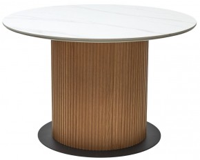 Стол MESA D120 цвет БЕЛЫЙ МРАМОР M326 / Каркас OAK, ®DISAUR в Воткинске - votkinsk.ok-mebel.com | фото 9