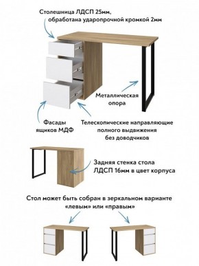 Стол письменный Эконом стандарт С-401 в Воткинске - votkinsk.ok-mebel.com | фото 6