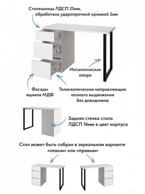 Стол письменный Эконом стандарт С-401 в Воткинске - votkinsk.ok-mebel.com | фото 6