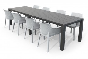 Стол раскладной Джули (Julie Double table 2 configurations) Графит в Воткинске - votkinsk.ok-mebel.com | фото 7