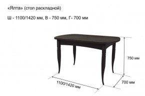 Стол раскладной Ялта (опоры массив резной) в Воткинске - votkinsk.ok-mebel.com | фото 7