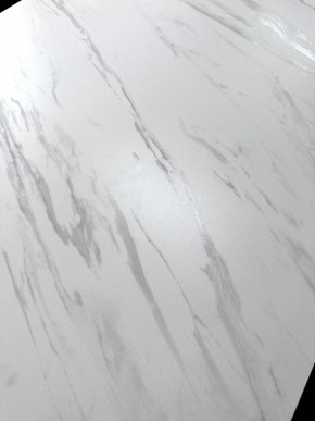 Стол VASTO 180 MARBLES KL-99 Белый мрамор матовый, итальянская керамика/ черный каркас, ®DISAUR в Воткинске - votkinsk.ok-mebel.com | фото 3