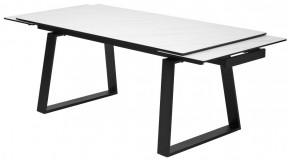 Стол VASTO 180 MARBLES KL-99 Белый мрамор матовый, итальянская керамика/ черный каркас, ®DISAUR в Воткинске - votkinsk.ok-mebel.com | фото 6