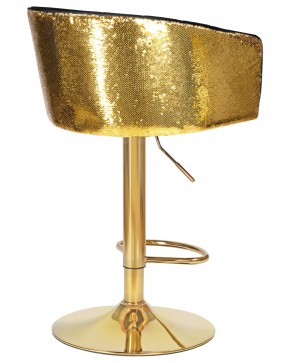 Стул барный DOBRIN DARCY GOLD SHINY, черный велюр с золотыми пайетками в Воткинске - votkinsk.ok-mebel.com | фото 4