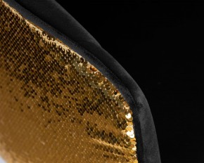 Стул барный DOBRIN DARCY GOLD SHINY, черный велюр с золотыми пайетками в Воткинске - votkinsk.ok-mebel.com | фото 8