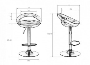 Стул барный DOBRIN DISCO LM-1010 (белый) в Воткинске - votkinsk.ok-mebel.com | фото 2