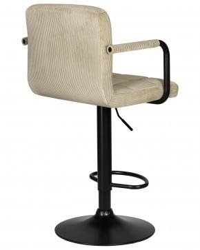 Стул барный DOBRIN KRUGER ARM BLACK, бежевый вельвет (LAR-E2041-04) в Воткинске - votkinsk.ok-mebel.com | фото 4