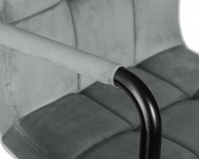 Стул барный DOBRIN KRUGER ARM BLACK, серый велюр (MJ9-75) в Воткинске - votkinsk.ok-mebel.com | фото 7