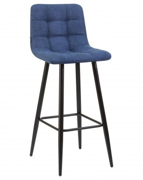 Стул барный DOBRIN NICOLE, черные матовые ножки, синяя ткань (UF860-14B) в Воткинске - votkinsk.ok-mebel.com | фото