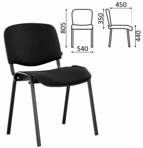 Стул BRABIX "Iso CF-005" (черный каркас, ткань черная) 531971 в Воткинске - votkinsk.ok-mebel.com | фото 2