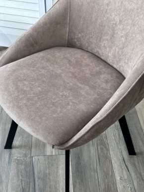 Стул CASA, 360 град. поворот. B5 Капучино, велюр / черный каркас,М-City в Воткинске - votkinsk.ok-mebel.com | фото 3