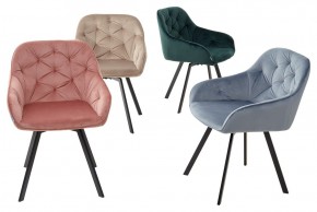 Стул GALE 360 град. поворот. BLUVEL-40 BEIGE, велюр/ черный каркас, М-City в Воткинске - votkinsk.ok-mebel.com | фото 3