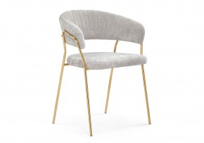 Стул на металлокаркасе Kamelia 1 light gray fabric / gold в Воткинске - votkinsk.ok-mebel.com | фото