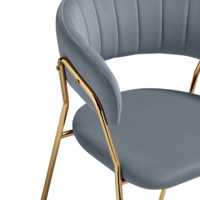 Стул на металлокаркасе Kamelia 1 light gray fabric / gold в Воткинске - votkinsk.ok-mebel.com | фото 8