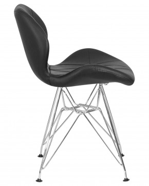 Стул обеденный DOBRIN BUTTERFLY CHROME, ножки хром, цвет чёрный в Воткинске - votkinsk.ok-mebel.com | фото 3
