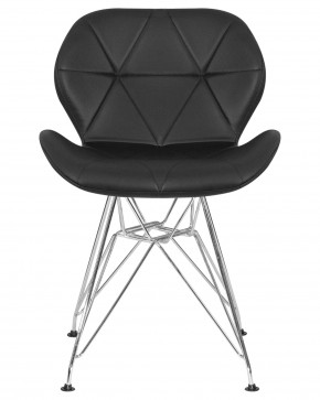 Стул обеденный DOBRIN BUTTERFLY CHROME, ножки хром, цвет чёрный в Воткинске - votkinsk.ok-mebel.com | фото 7