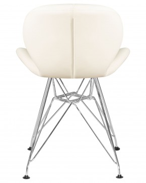 Стул обеденный DOBRIN BUTTERFLY CHROME, ножки хром, цвет кремовый в Воткинске - votkinsk.ok-mebel.com | фото 5