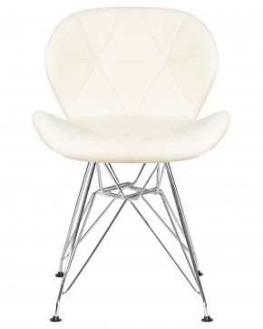 Стул обеденный DOBRIN BUTTERFLY CHROME, ножки хром, цвет кремовый в Воткинске - votkinsk.ok-mebel.com | фото 6