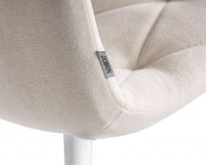 Стул обеденный DOBRIN CHILLY ROMBO, Бежевый Simple 44, основание белое в Воткинске - votkinsk.ok-mebel.com | фото 10