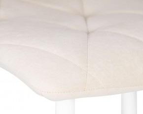 Стул обеденный DOBRIN CHILLY ROMBO, Бежевый Simple 44, основание белое в Воткинске - votkinsk.ok-mebel.com | фото 7