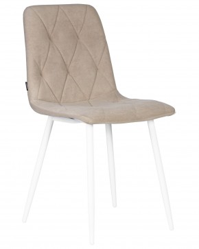 Стул обеденный DOBRIN CHILLY ROMBO, Капучино Simple 05, основание белый в Воткинске - votkinsk.ok-mebel.com | фото