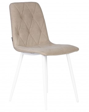 Стул обеденный DOBRIN CHILLY ROMBO, Капучино Simple 05, основание белый в Воткинске - votkinsk.ok-mebel.com | фото 2