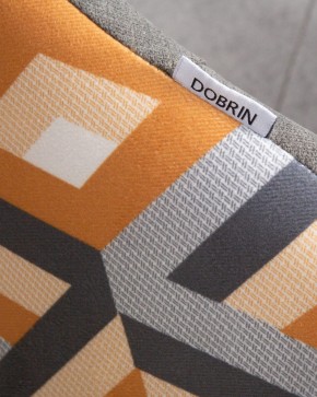 Стул обеденный DOBRIN MARKUS, ЭМАЛЬ ЧЕРНЫЙ МУАР ткань Candy Graphite+Escada Ochre в Воткинске - votkinsk.ok-mebel.com | фото 10