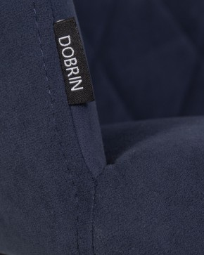 Стул обеденный DOBRIN ROBY, ЭМАЛЬ ЧЕРНЫЙ МУАР велюр Catania Dark Blue в Воткинске - votkinsk.ok-mebel.com | фото 9
