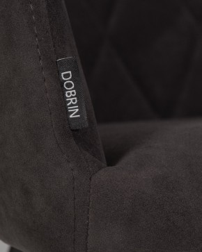 Стул обеденный DOBRIN ROBY, ЭМАЛЬ ЧЕРНЫЙ МУАР велюр Catania Espresso в Воткинске - votkinsk.ok-mebel.com | фото 9