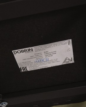 Стул обеденный DOBRIN ROBY, ЭМАЛЬ ЧЕРНЫЙ МУАР велюр Catania Forest в Воткинске - votkinsk.ok-mebel.com | фото 12