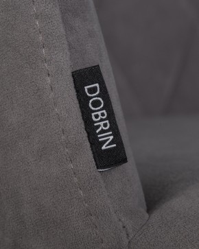 Стул обеденный DOBRIN ROBY, ЭМАЛЬ ЧЕРНЫЙ МУАР велюр Catania Stone в Воткинске - votkinsk.ok-mebel.com | фото 7