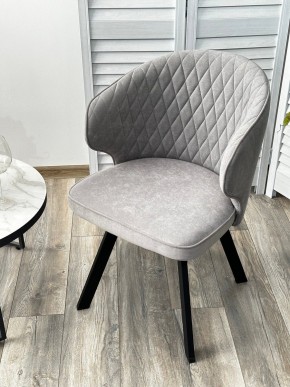 Стул SKAT 360 град. поворот. B22 Серый, велюр / черный каркас, М-City в Воткинске - votkinsk.ok-mebel.com | фото 3