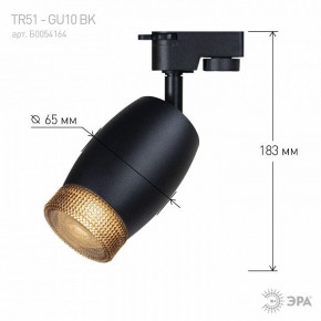 Светильник на штанге Эра  TR51 - GU10 BK в Воткинске - votkinsk.ok-mebel.com | фото 4