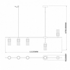 Светильник на штанге Escada Reverse 2100/5P Black в Воткинске - votkinsk.ok-mebel.com | фото 4