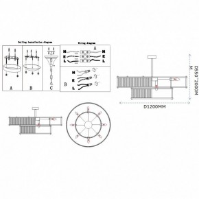 Светильник на штанге Imperiumloft RH Marais Round Chandelier 40,2668 в Воткинске - votkinsk.ok-mebel.com | фото 11