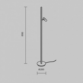 Торшер Maytoni Thin MOD395FL-L28B3K в Воткинске - votkinsk.ok-mebel.com | фото 5