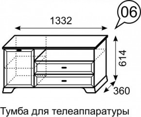 Тумба для телеаппаратуры Венеция 6 бодега в Воткинске - votkinsk.ok-mebel.com | фото 2