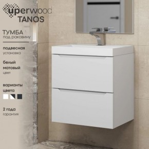 Тумба под раковину Uperwood Tanos 70 см, подвесная, белая матовая в Воткинске - votkinsk.ok-mebel.com | фото 5