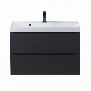Тумба под раковину Uperwood Tanos 80 см, подвесная, черная матовая в Воткинске - votkinsk.ok-mebel.com | фото 8