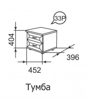 Тумба прикроватная Ника-Люкс 33 в Воткинске - votkinsk.ok-mebel.com | фото