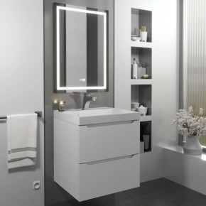 Тумба с раковиной Uperwood Tanos 50 см, подвесная, белая матовая в Воткинске - votkinsk.ok-mebel.com | фото