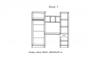 ЮНИОР-3 Уголок школьник (ЦРК.ЮНР.03) в Воткинске - votkinsk.ok-mebel.com | фото 2