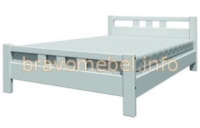 ВЕРОНИКА-2 Кровать из массива 1200 (Белый античный) в Воткинске - votkinsk.ok-mebel.com | фото